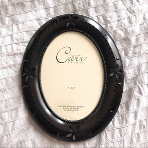 Carr oval metal floral picture frame